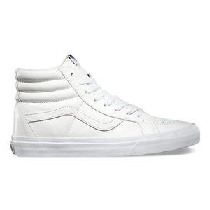 White Leather Vans